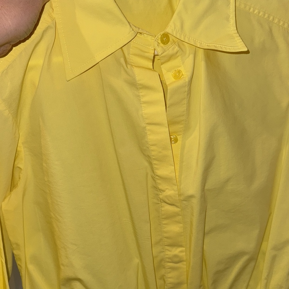Simkhai Blythe Poplin Bubble Top in Lemoncello - Picture 4 of 4